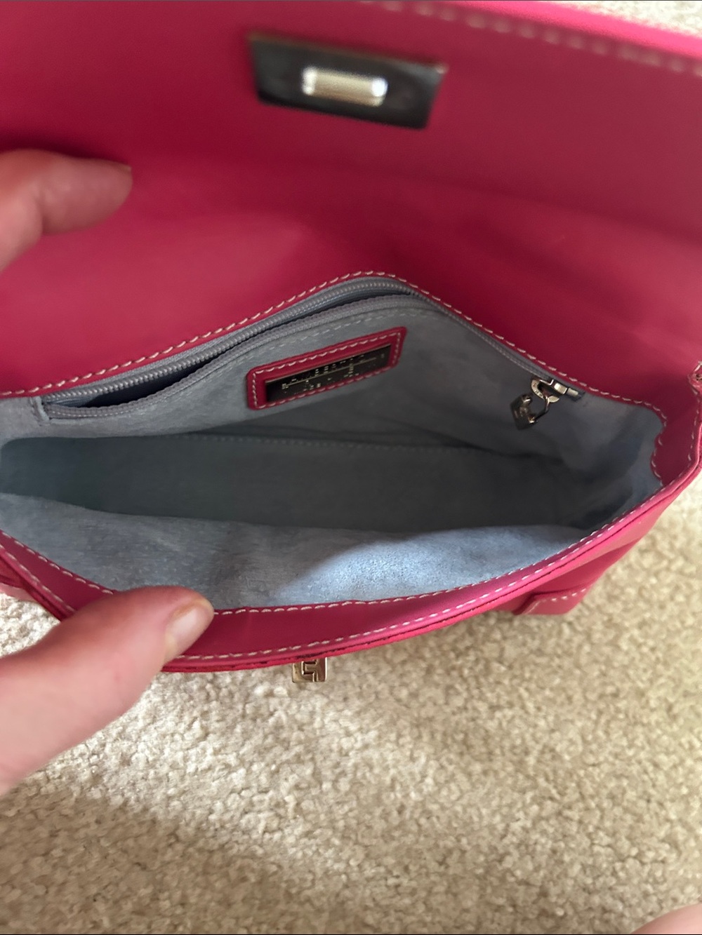 Lambertson TRUEX Mini PinkLeather Shoulder Bag - Picture 9 of 13
